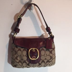 SALE🧜‍♀️COACH ❤️ NWT  leather sm flip hobo gorge!